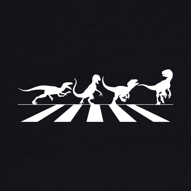 Velociraptor Abbey Road Crossing by IORS